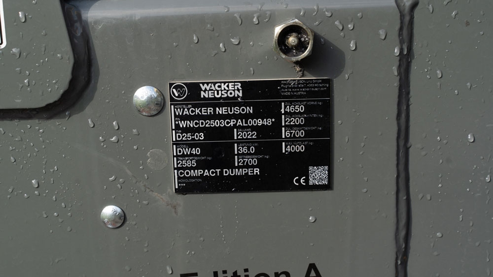 Dumper Wacker Neuson DW 40